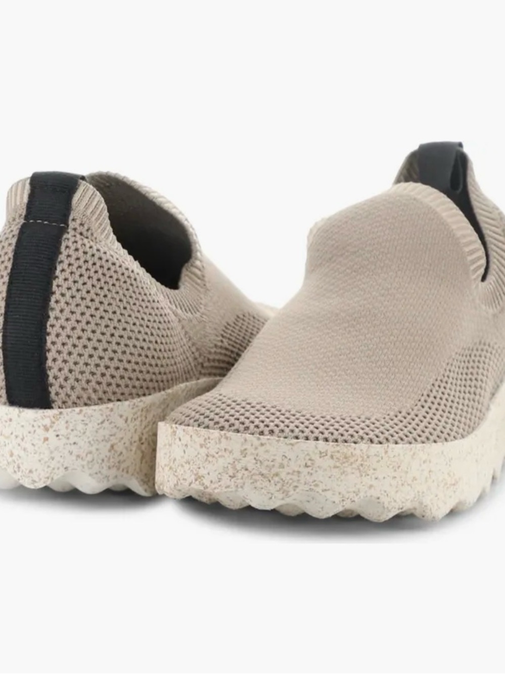 Asportugesas Clip Slip-On Knit Sneakers with Speckled Sole